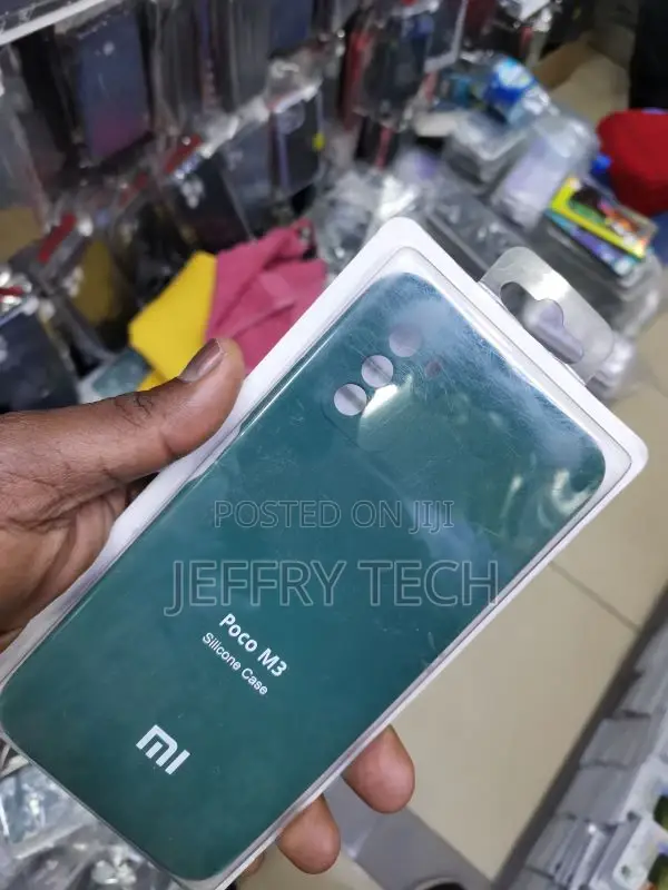 Dark Green Candy Silicone Case for Poco M3