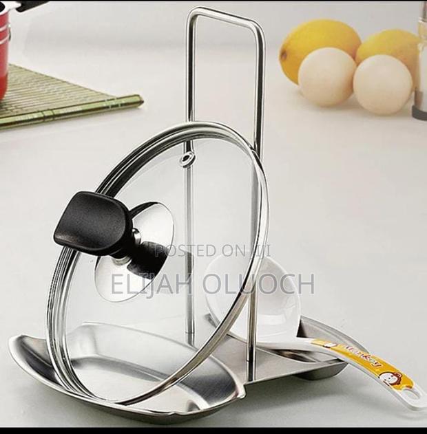Stainless Steel Spoon and Pot Lid Rest