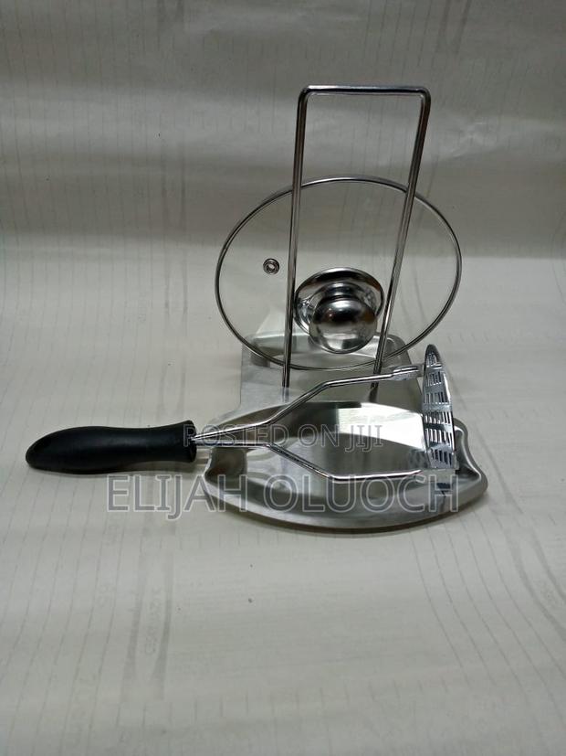 Stainless Steel Spoon and Pot Lid Rest - thumbnail 2