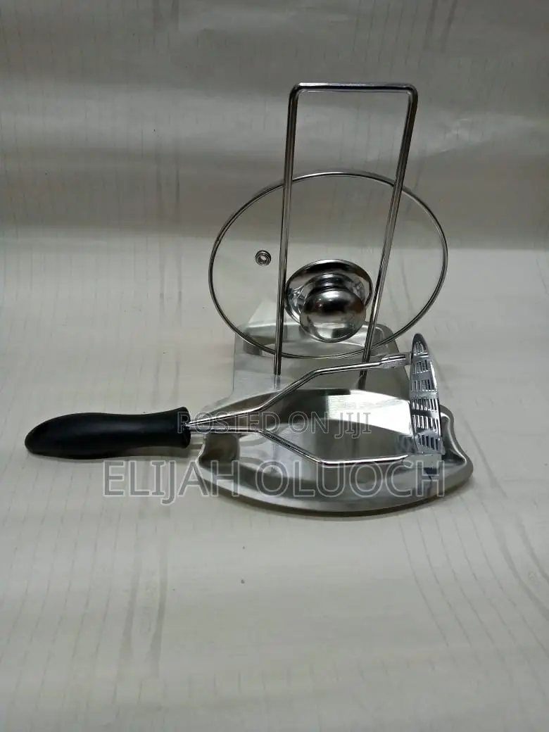 Stainless Steel Spoon and Pot Lid Rest