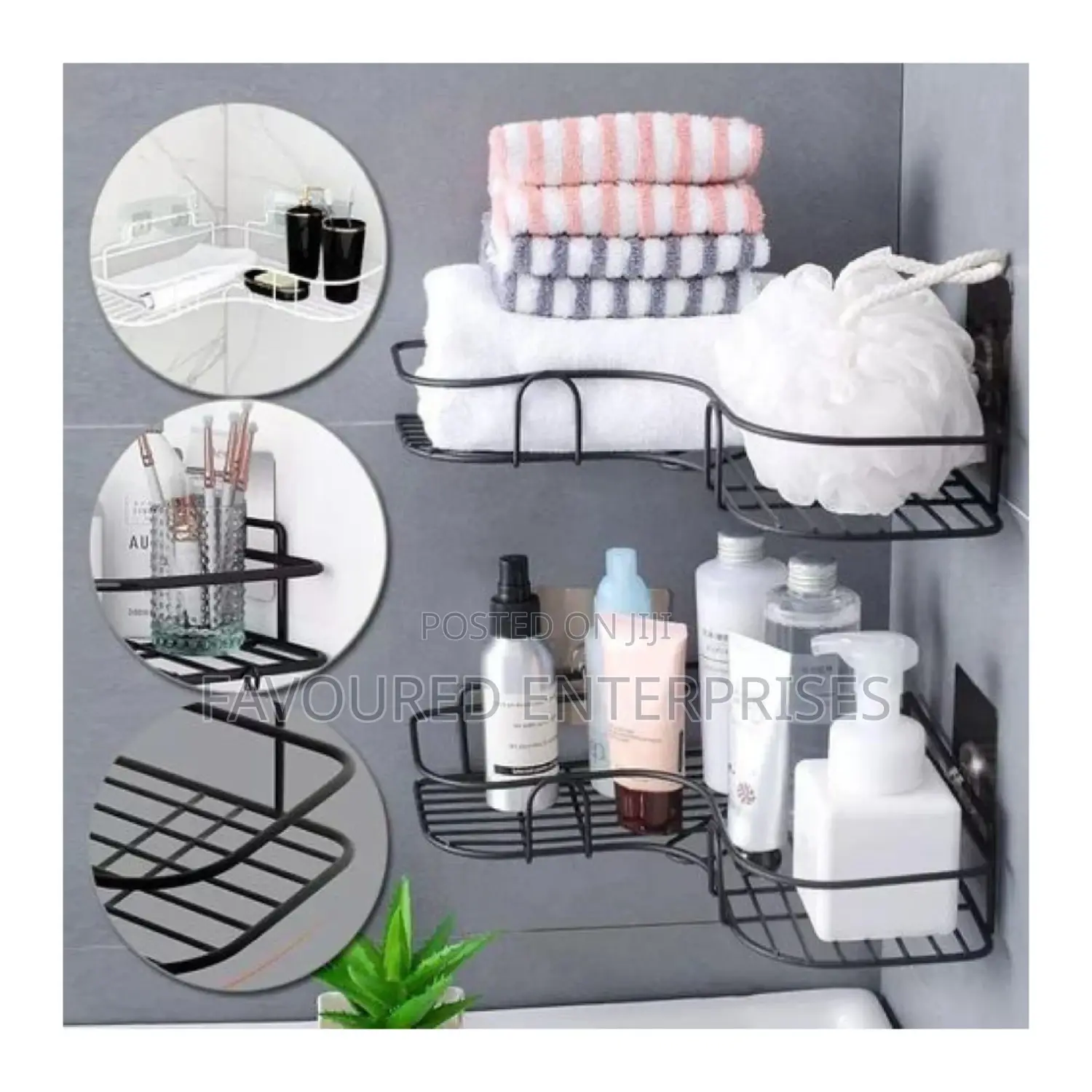 Bathroom/Kitchen/Toilet Corner Shelf Organizer