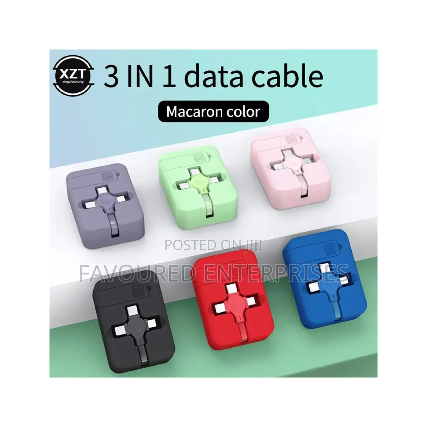 3 in 1 Portable Retractable Charger