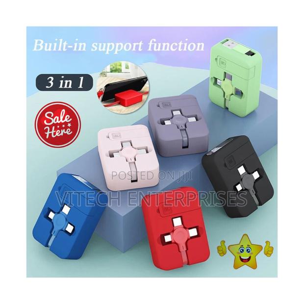 3 in 1 Portable Retractable Charger - thumbnail 3