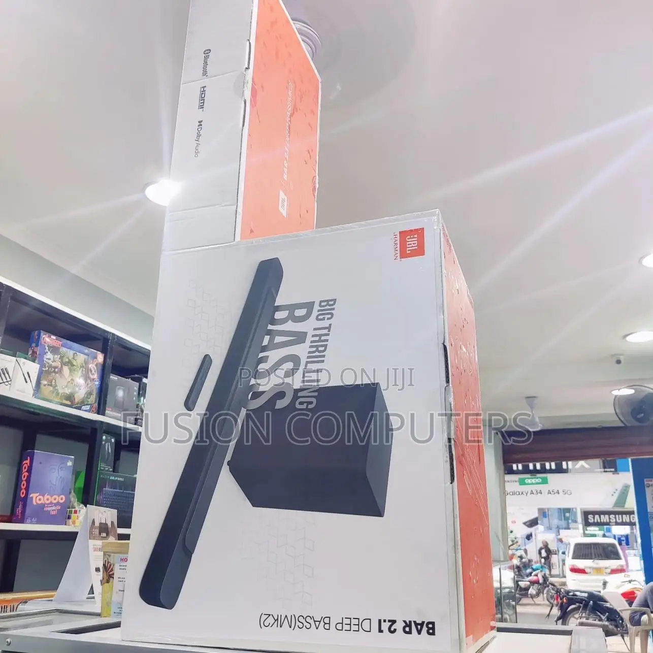 JBL Bar 2.1 Deep Bass Soundbar With Wireless Subwoofer