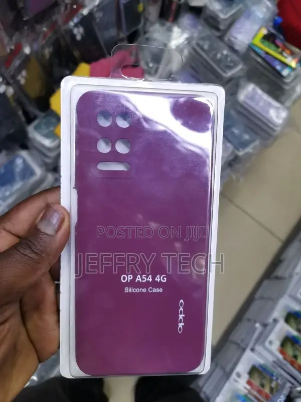 Newselect Silicone Oppo A54 Maroon Rubber Back Cover