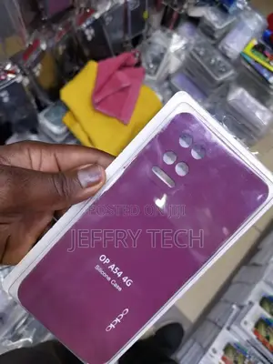 Newselect Silicone Oppo A54 Maroon Rubber Back Cover