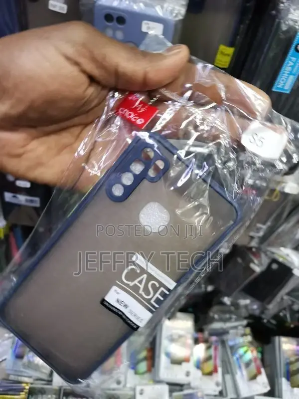 Back Cover for Infinix S5 Pro, CAMERA PROTECTION CASE, SMOKE