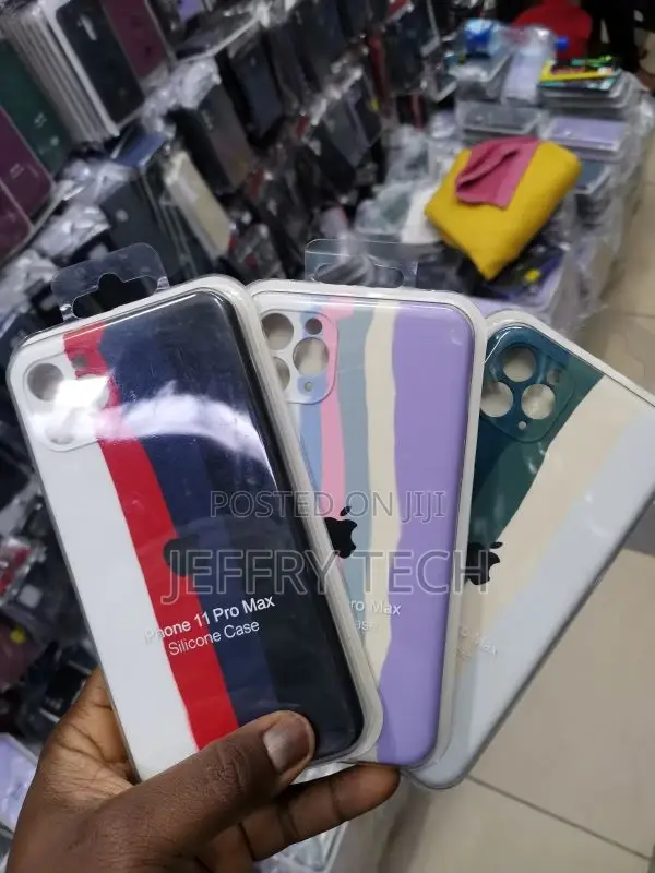 Back Cover for Apple iPhone 11 Pro Max Rainbow Silicon Soft