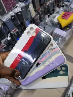 Back Cover for Apple iPhone 11 Pro Max Rainbow Silicon Soft