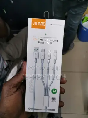 3-in-One MULTICHARGING USB Charger Cable From VIDVIE