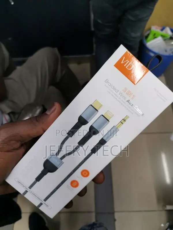 VIDVIE 2 in 1 Braided Wire Aux Cable AL1113