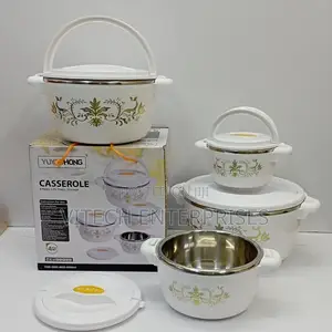 4pcs Set White Casserole Hotpots