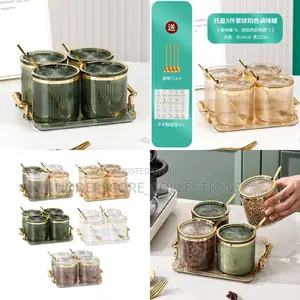 Acrylic Seasoning Set With Spoons