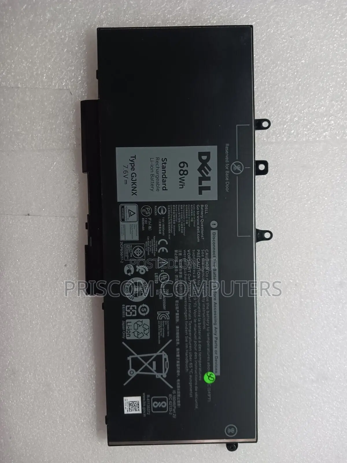 Laptop Battery Dell GJKNX Gd1jp 0gd1jp Dy9nt 0dy9nt 5yhr4