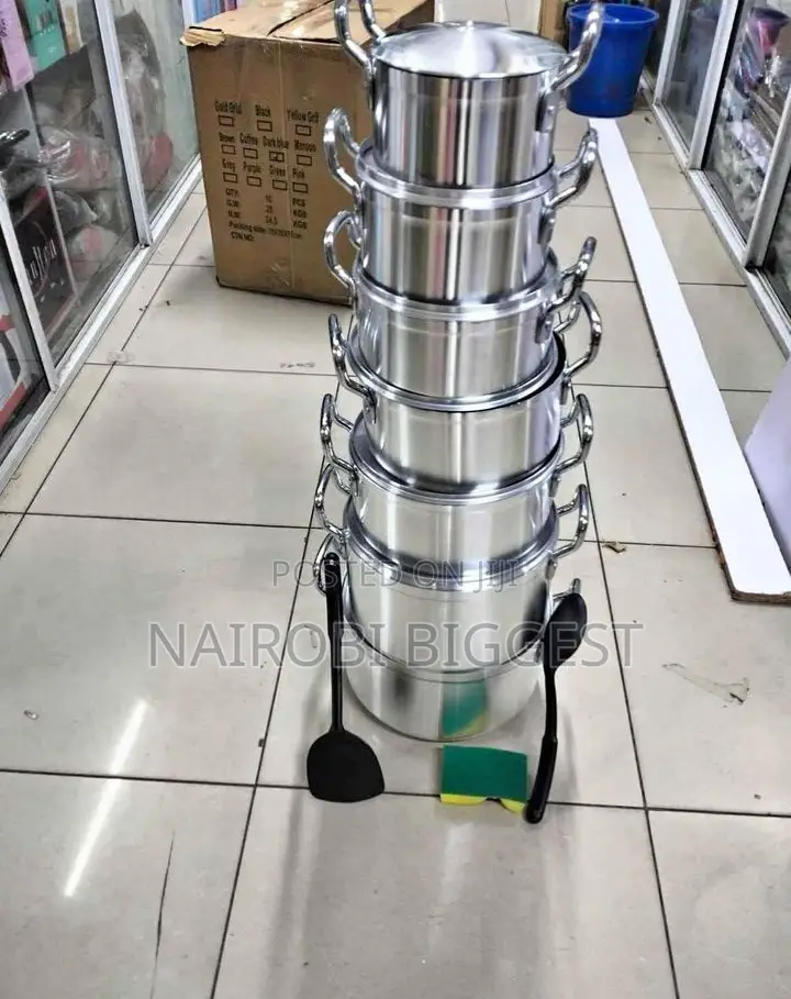 14 Pcs Tornado Stainless Cookware Set