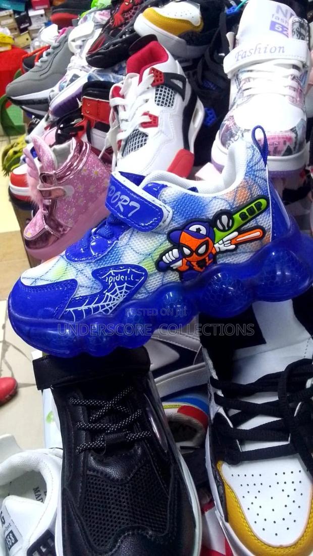 Executive Boys Blue Spiderman Shoe With Lights - main view