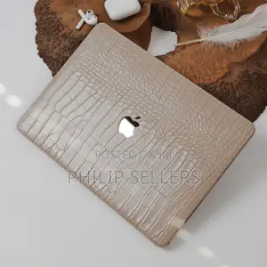 Brown Crocodile PU Leather Shell Case Cover for Macbook Pro