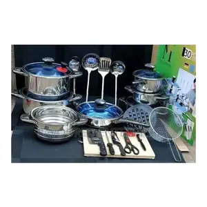 Marwa Heavy Duty German 30 PCS Cooking Pot Set/