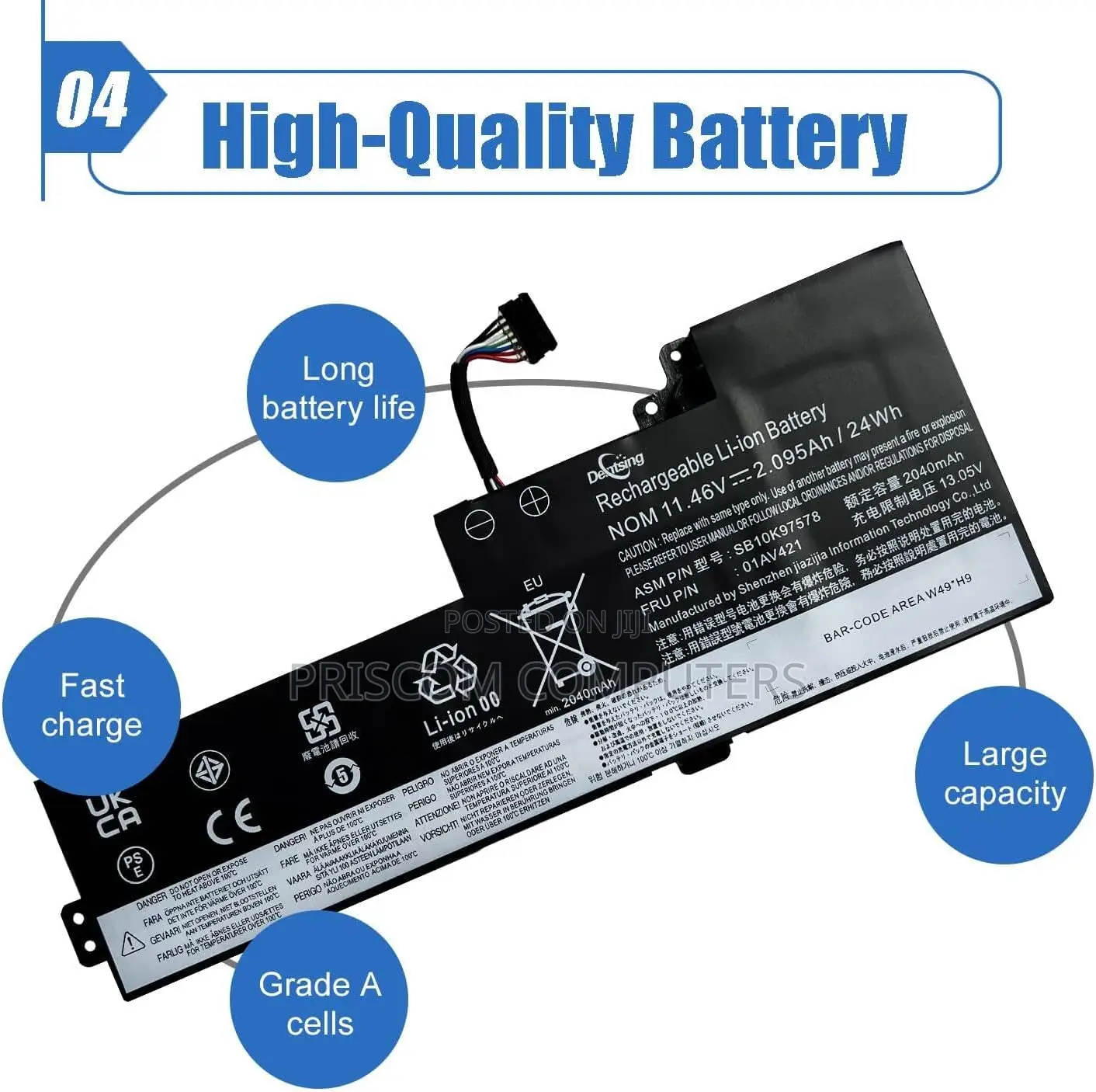 Lenovo Internal Battery, Brand New Lenovo Battery Warranty