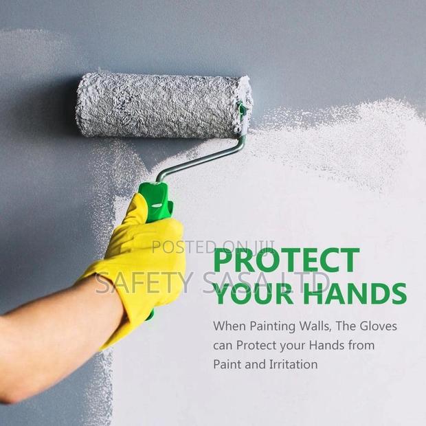 Heavy Duty Washable Rubber Gloves With Inner Lining - thumbnail 5