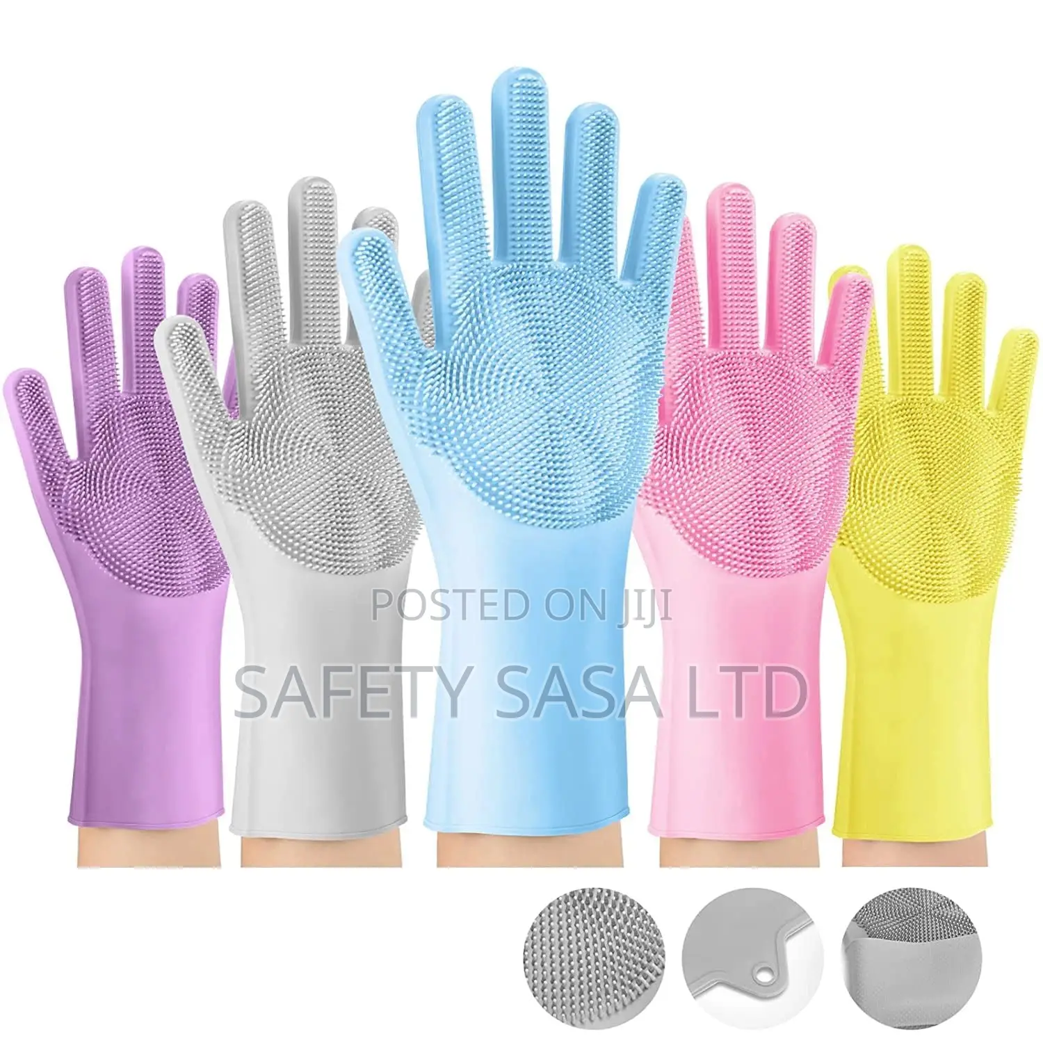Silicone Dish Washing Cleaning Pet Grooming Hand Gloves