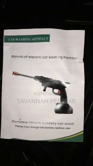 High Pressure Portable Cordless Car Washer-2 Extra Batteries