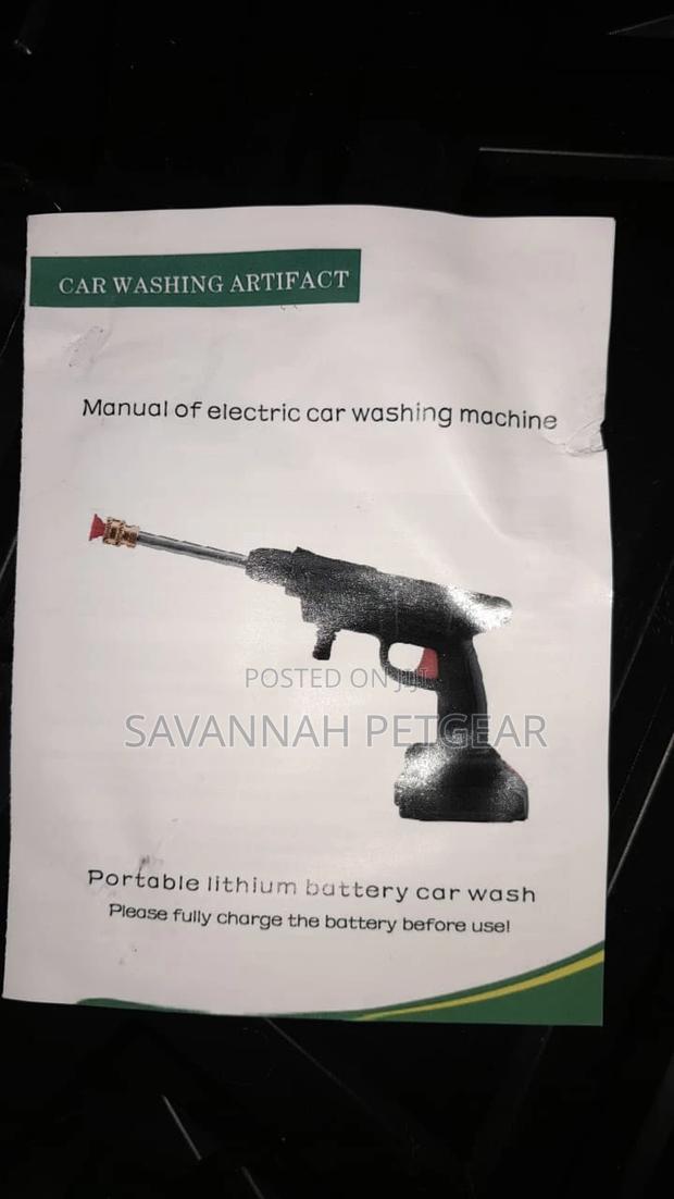 High Pressure Portable Cordless Car Washer-2 Extra Batteries - thumbnail 2