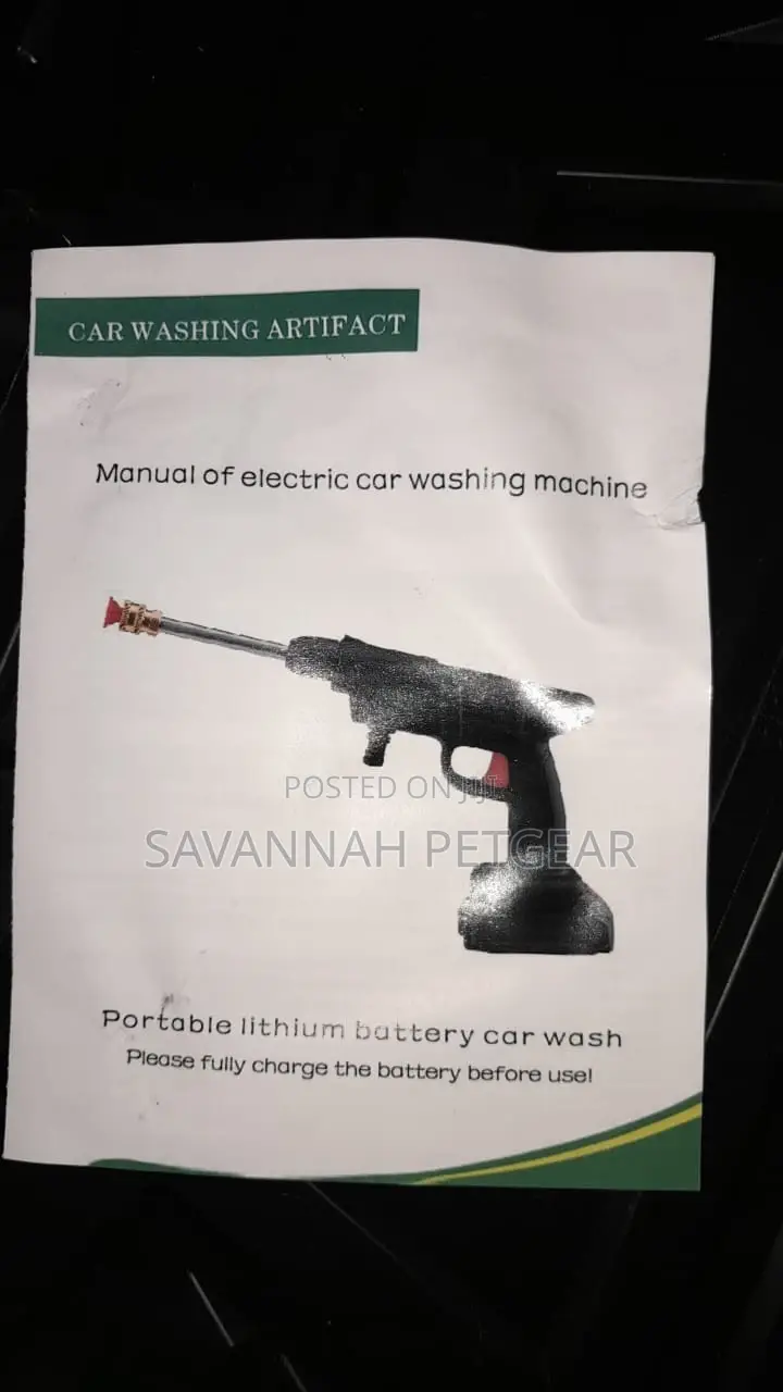 High Pressure Portable Cordless Car Washer-2 Extra Batteries