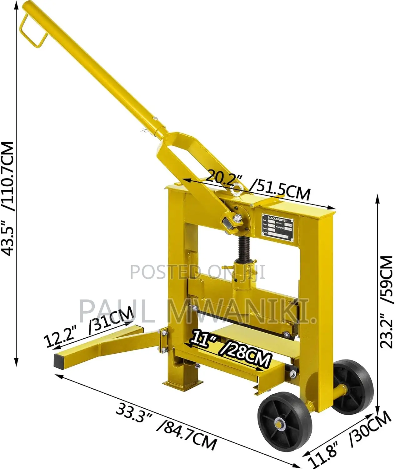 Pavers Splitter(Cabro Cutter)