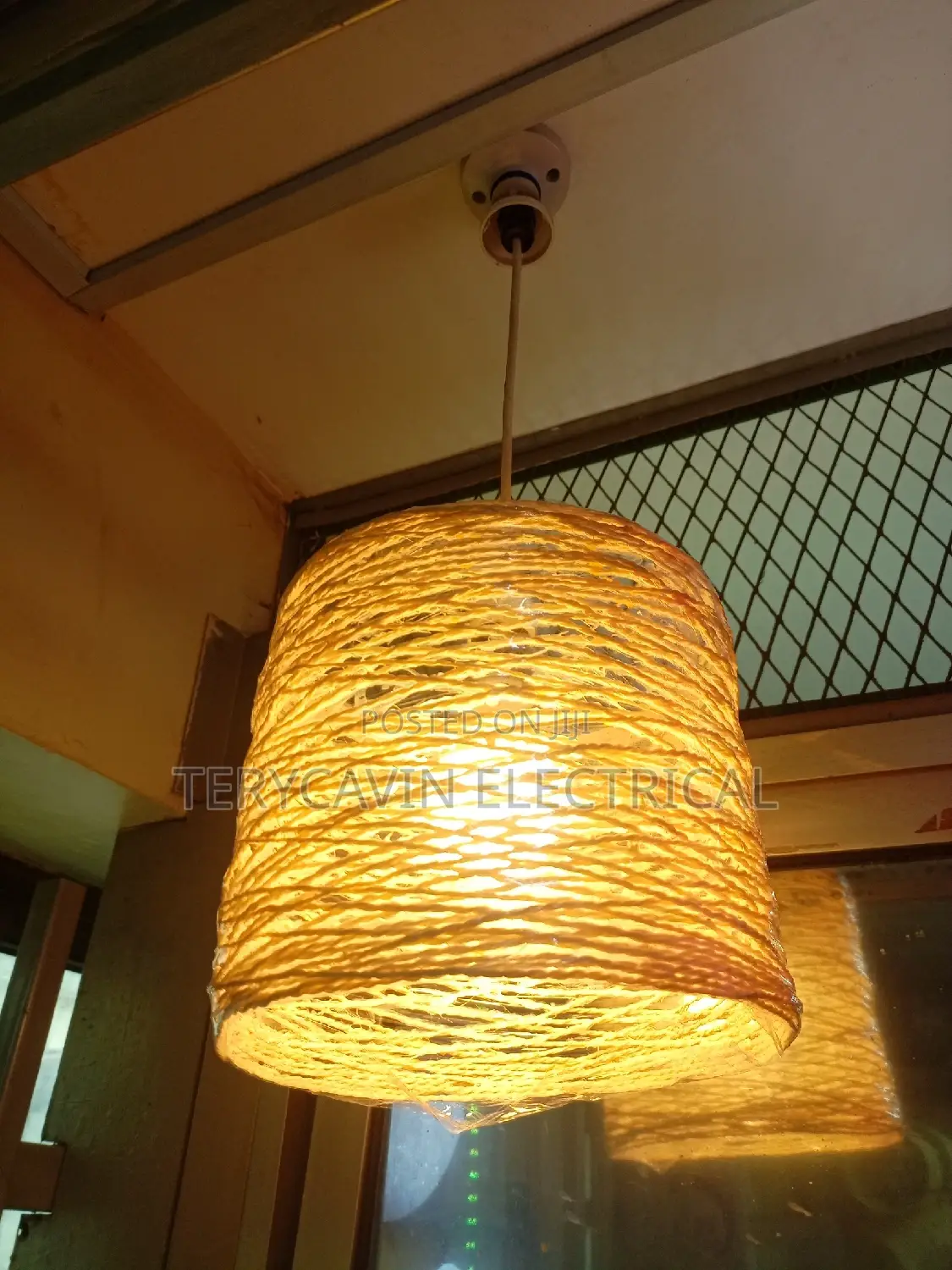 Big Sisal Hanging Lights Shades
