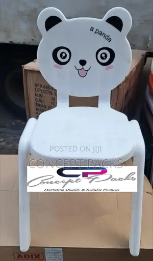 White Panda Children Chair