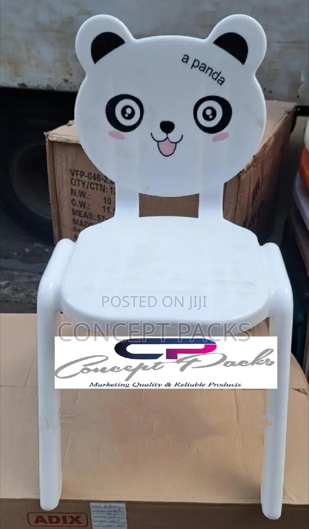 White Panda Children Chair - main view