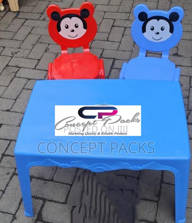 2 Children Chairs + 1 Small Study /Play Table Set. - main view