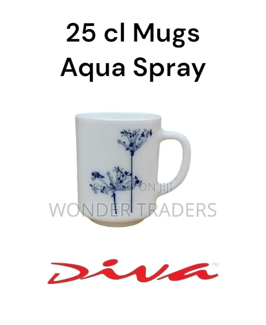 225 Cl Mugs (250ml)
Aqua Spray Per Box
6 Sets (36pcs) in Box