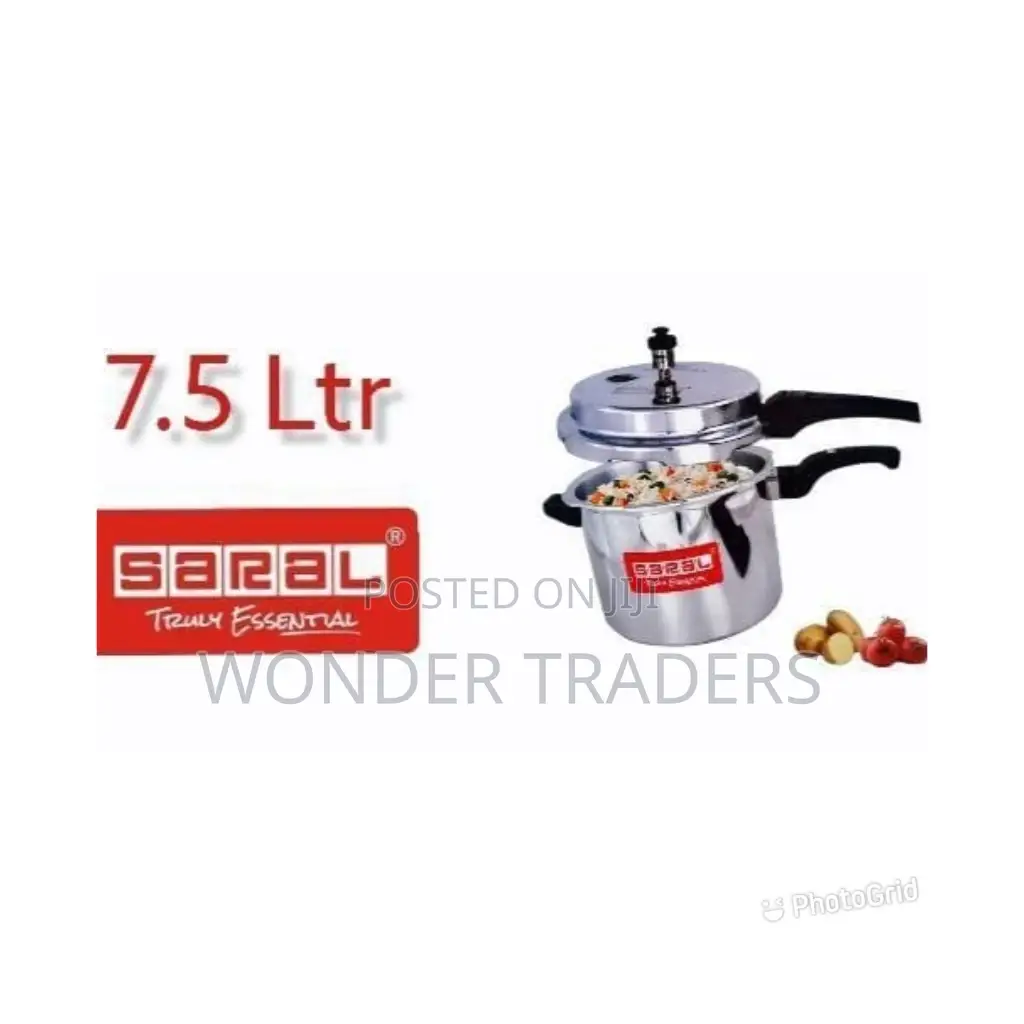 7.5 LTR Saral Aluminum Pressure Cookers