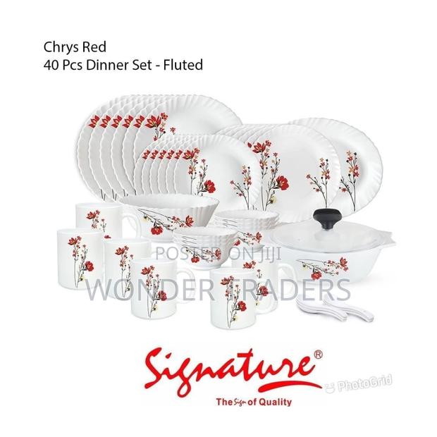 Chrys Red 40pcs Signature Dinner Set - main view