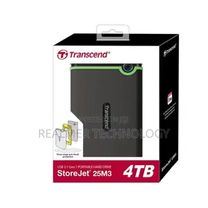 Transcend Storejet 25m3 Hard Disk 4tb, Usb 3.1 External