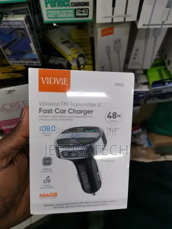 Vidvie FM02 Bluetooth FM Transmitter, Dual USB + PD 38W