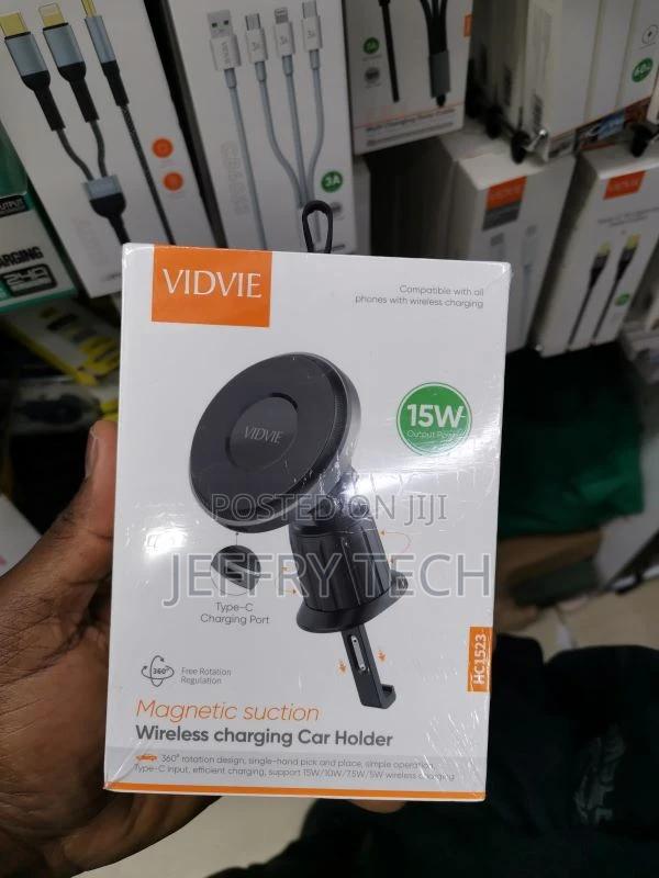 HC1523 Car Holder 15W Magnetic Suction Wireless Charging Ca