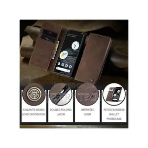 Google Pixel 7 Case, Retro PU Leather Wallet Case Card Slots