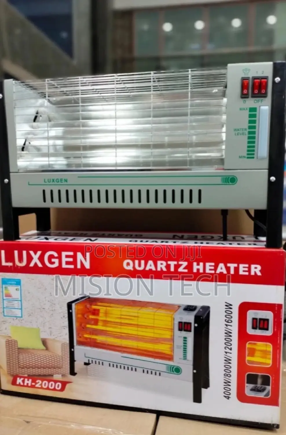 Luxgen 4 Quartz Tubes Room Heater 1600W With Humidifier