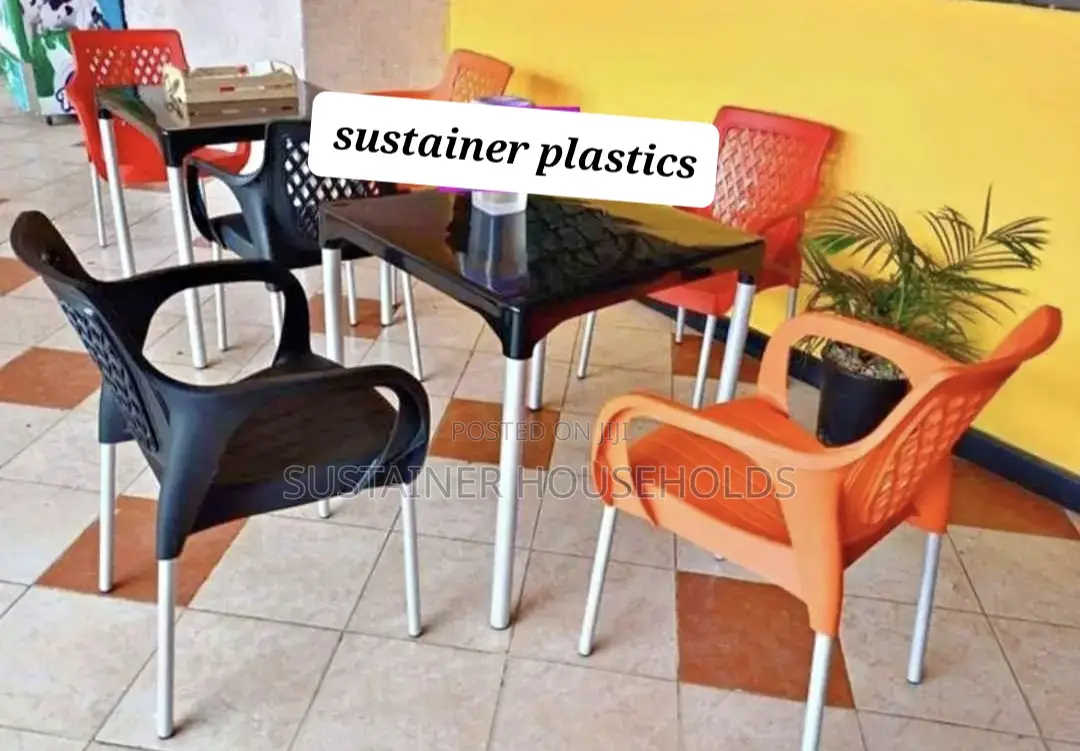 Hotel Plastic Chairs and Tables Sets