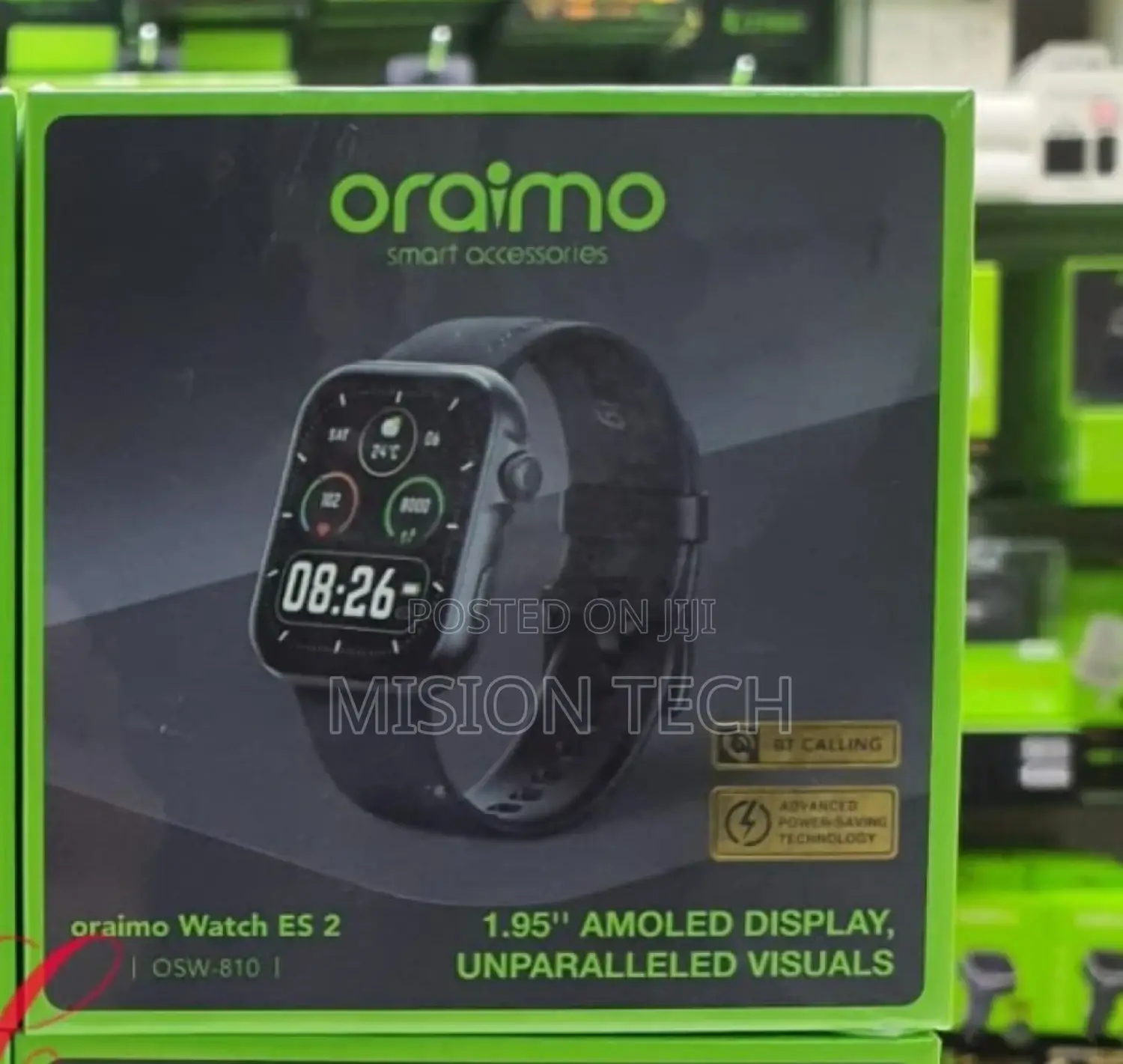 Oraimo Smart Watch With APP Control ES 2 1.95’AMOLED Screen