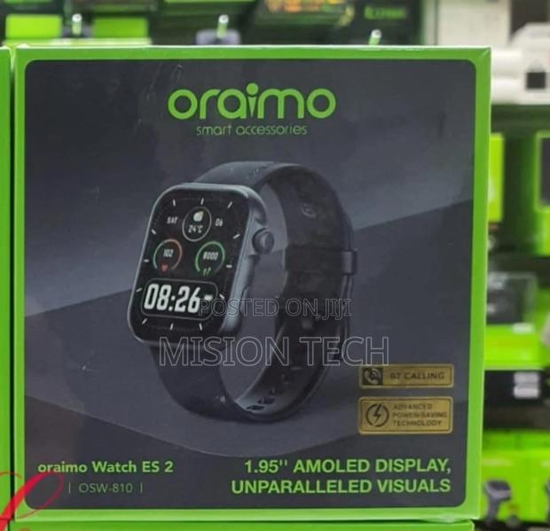 Oraimo Smart Watch With APP Control ES 2 1.95’AMOLED Screen - thumbnail 2
