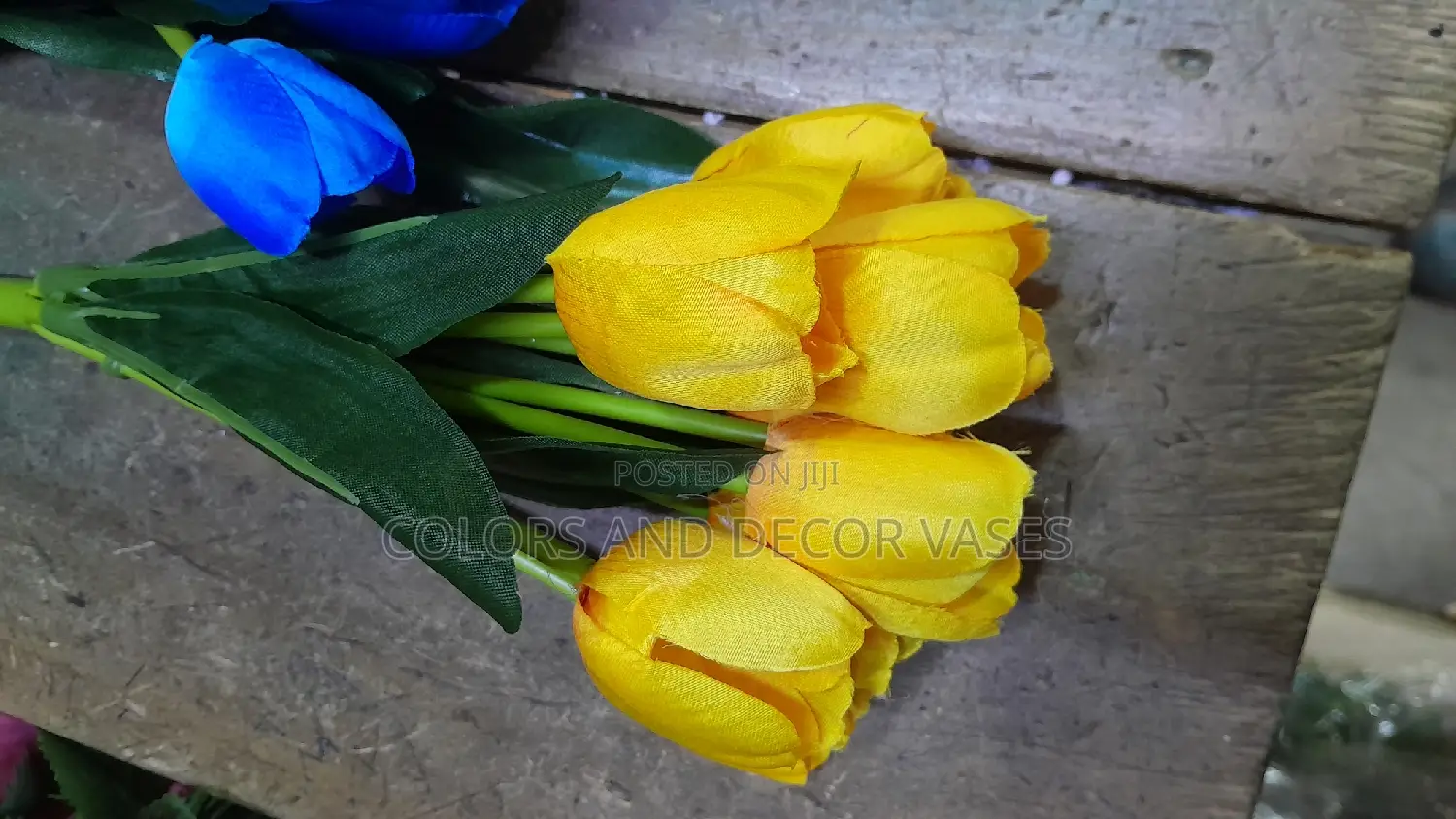 Yellow Tulips 9 Flower Heads