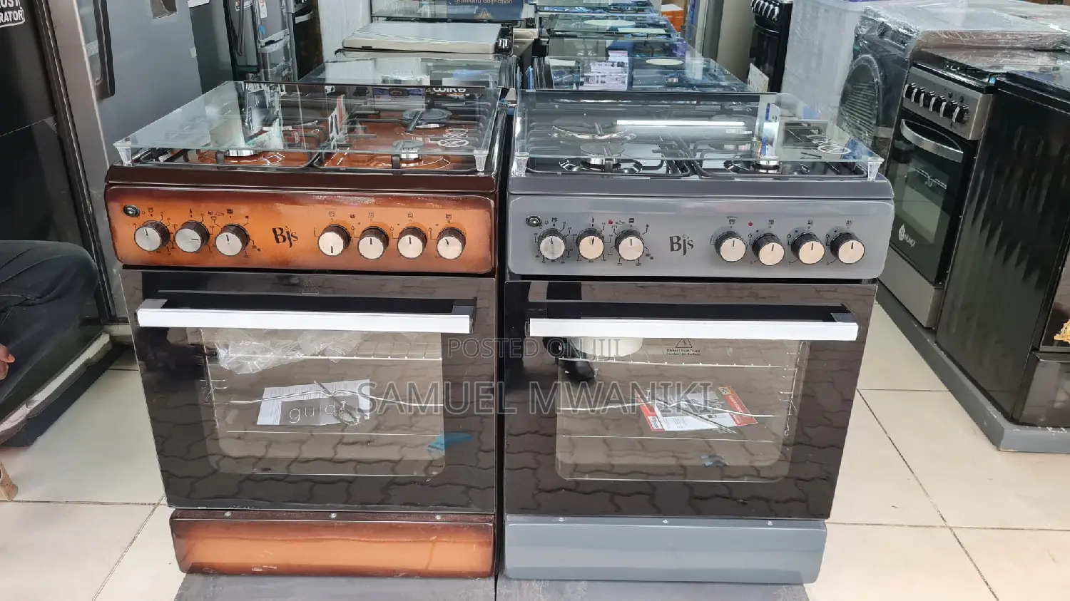 BJ'S 60X60 3 GAS +1 Hot Plate Has Turbo-Fan Standing Cooker