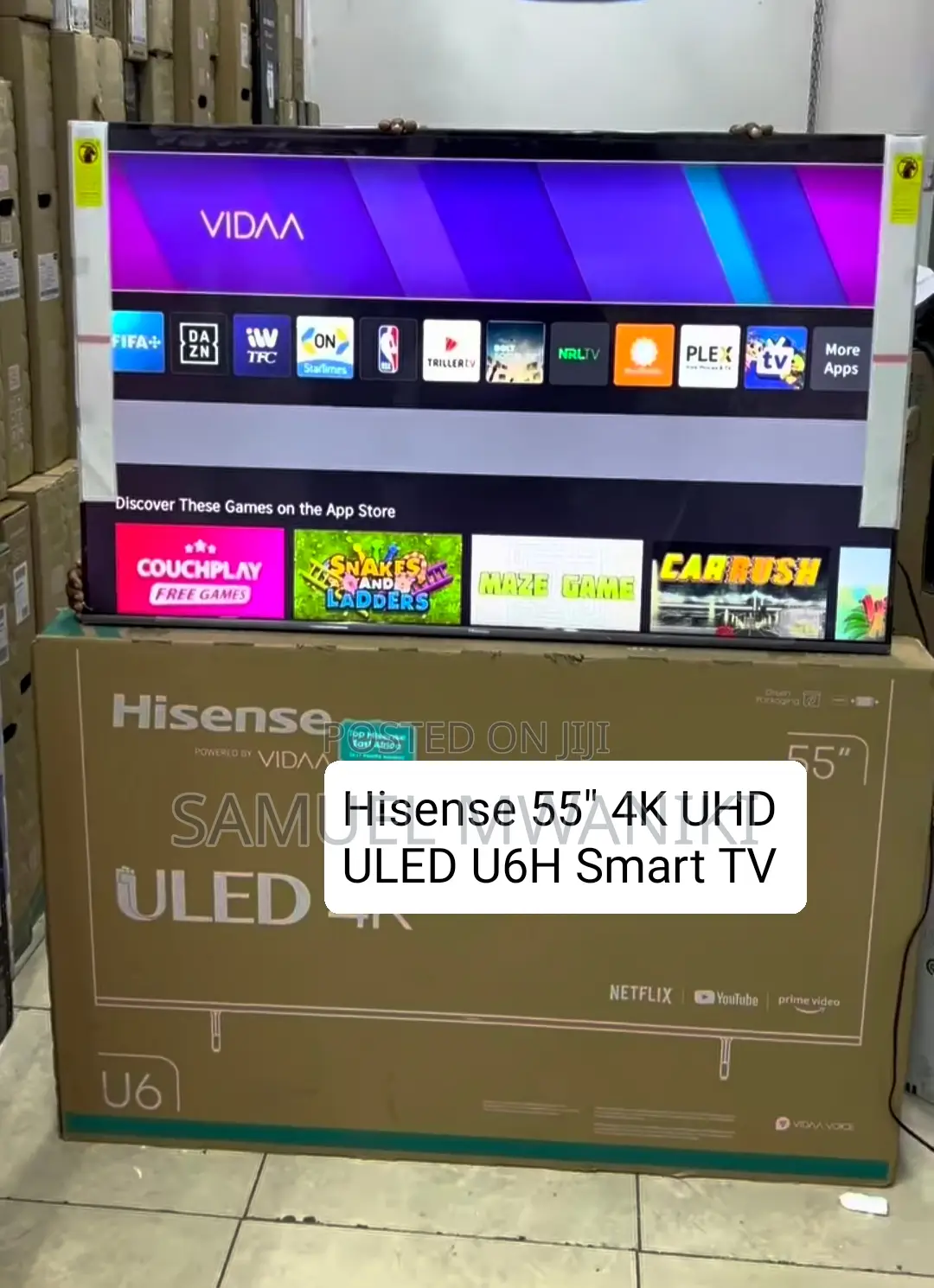 Hisense 55′′ Uled Qled Smart Uhd Tv Hdr+ With Voice Control