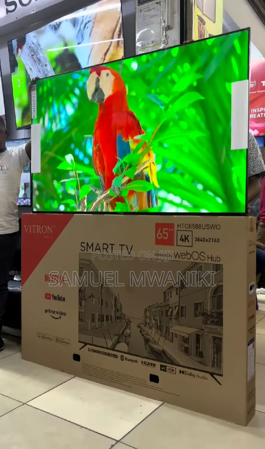 Vitron 65" Uhd Webos Smart Tv Frameless Magic Remote Hdr+