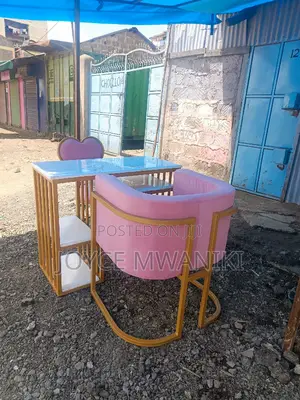 Manicure Set, Baby Pink Chairs 