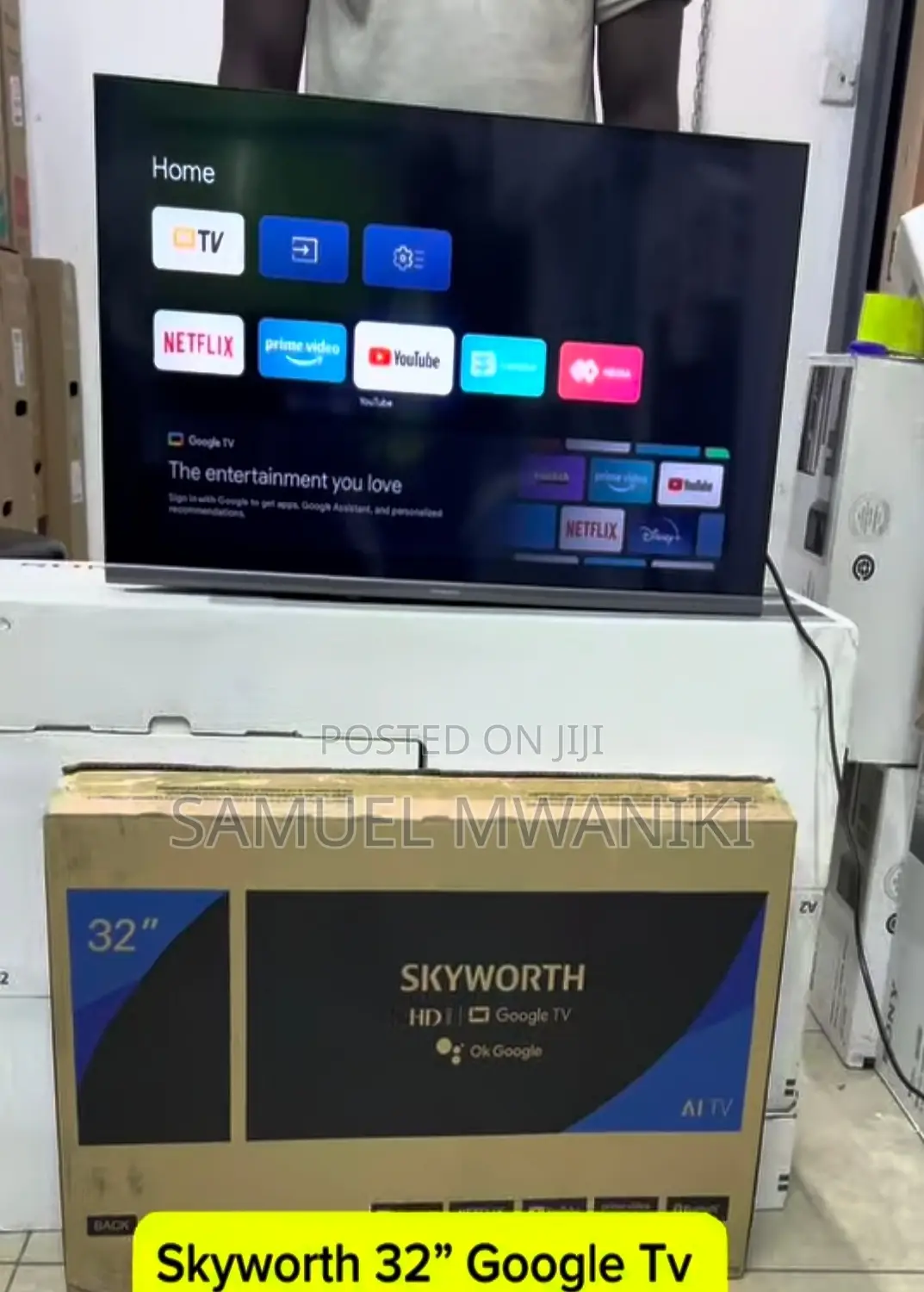 Skyworth 32” Full Hd Frameless Smart Google Tv